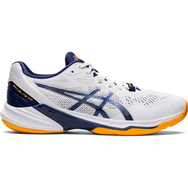Asics Sky Elite FF 2 - Wit / Deep Ocean - Squash-/racquetballschoen (42.5)