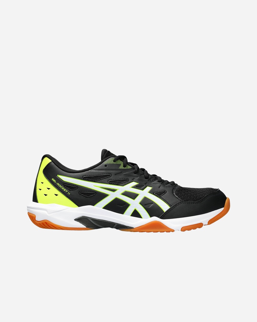 Asics Gel Rocket 11 - Zwart / Wit - Squash-/racquetballschoen (42)
