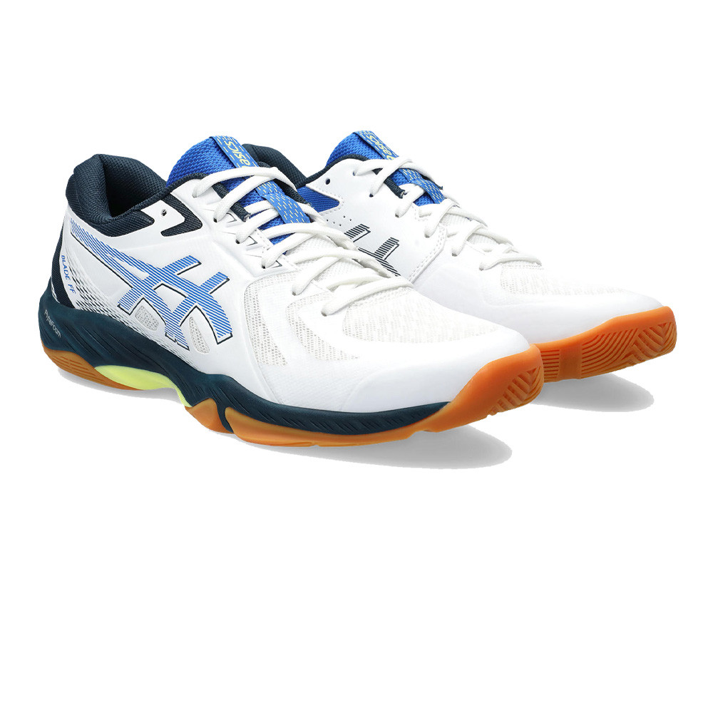 Asics Blade FF - Blanco / Azul Ilusión - Zapatillas de squash / racquetball (42)