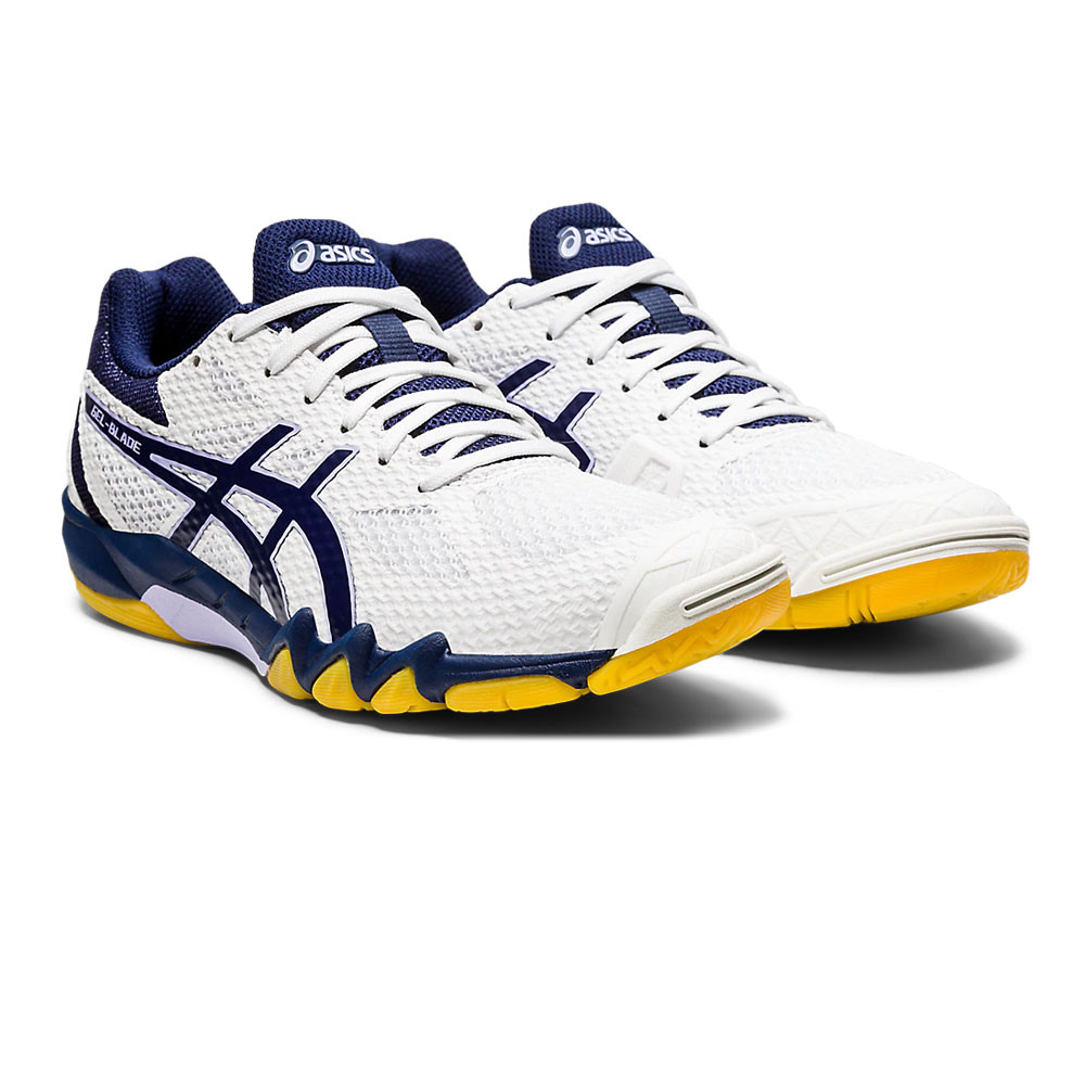 Asics Gel Blade 7 - Wit / Peacoat - Squash-/racquetballschoen