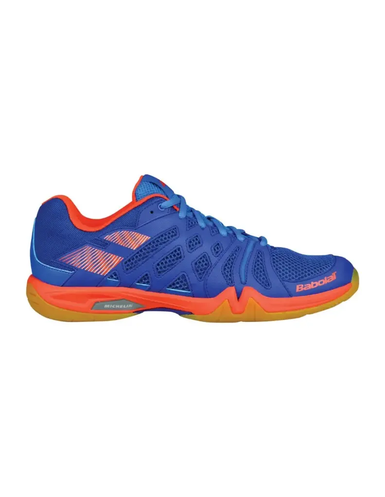 Babolat Shadow Team - Blue / Orange - Chaussure de Squash / Racquetball