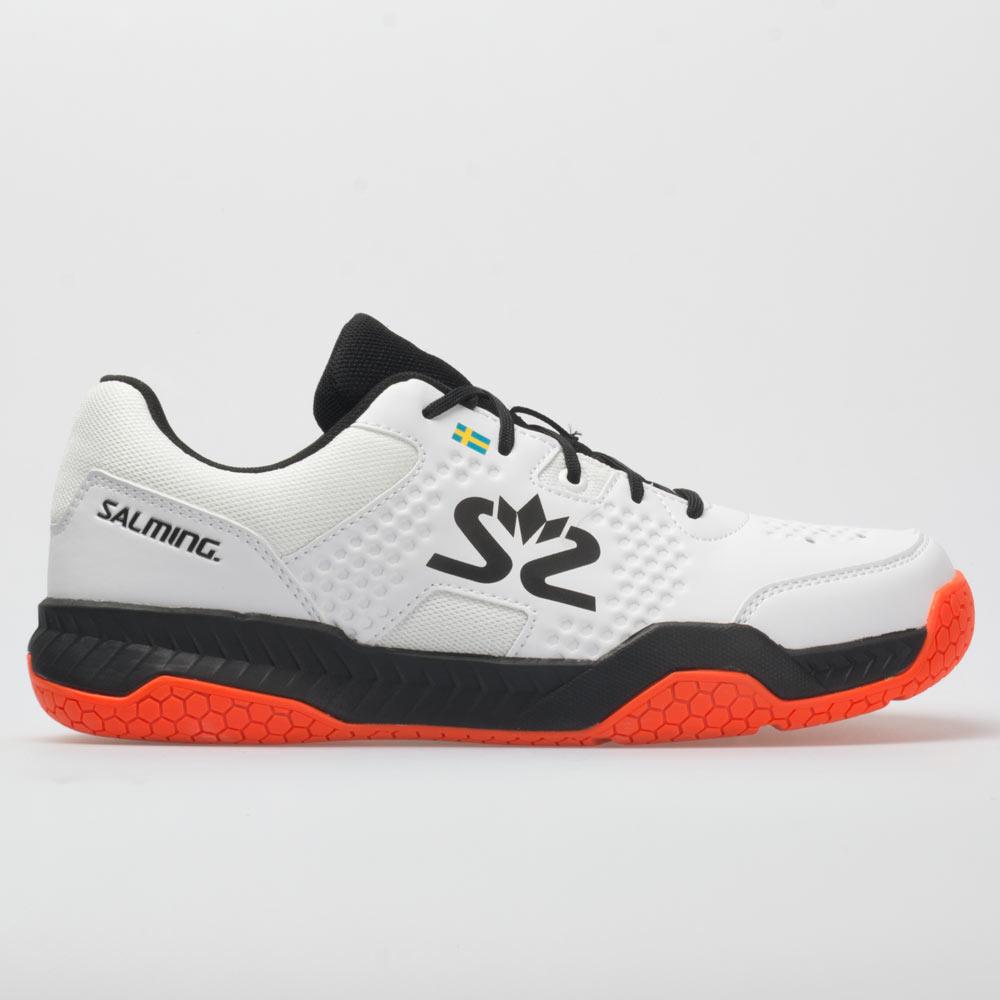 Salming Hawk - White / Black New Flamered - Chaussure de Squash / Racquetball