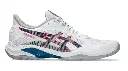Asics Blade FF 2 2025 - White / Mako Blue - Chaussure de Squash / Racquetball