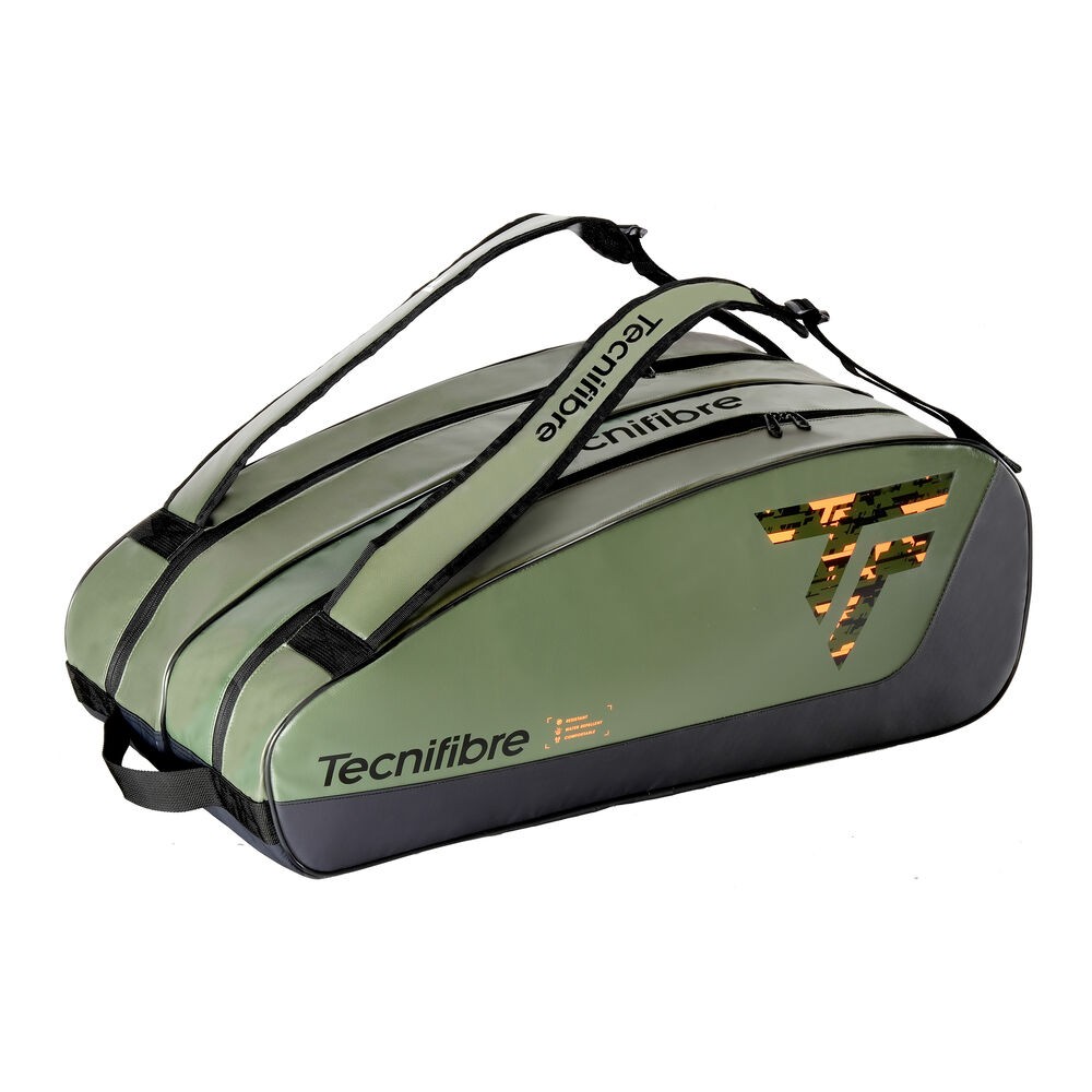 Tecnifibre Tour Endurance 12 Raquetas - Caqui - Bolsa de squash