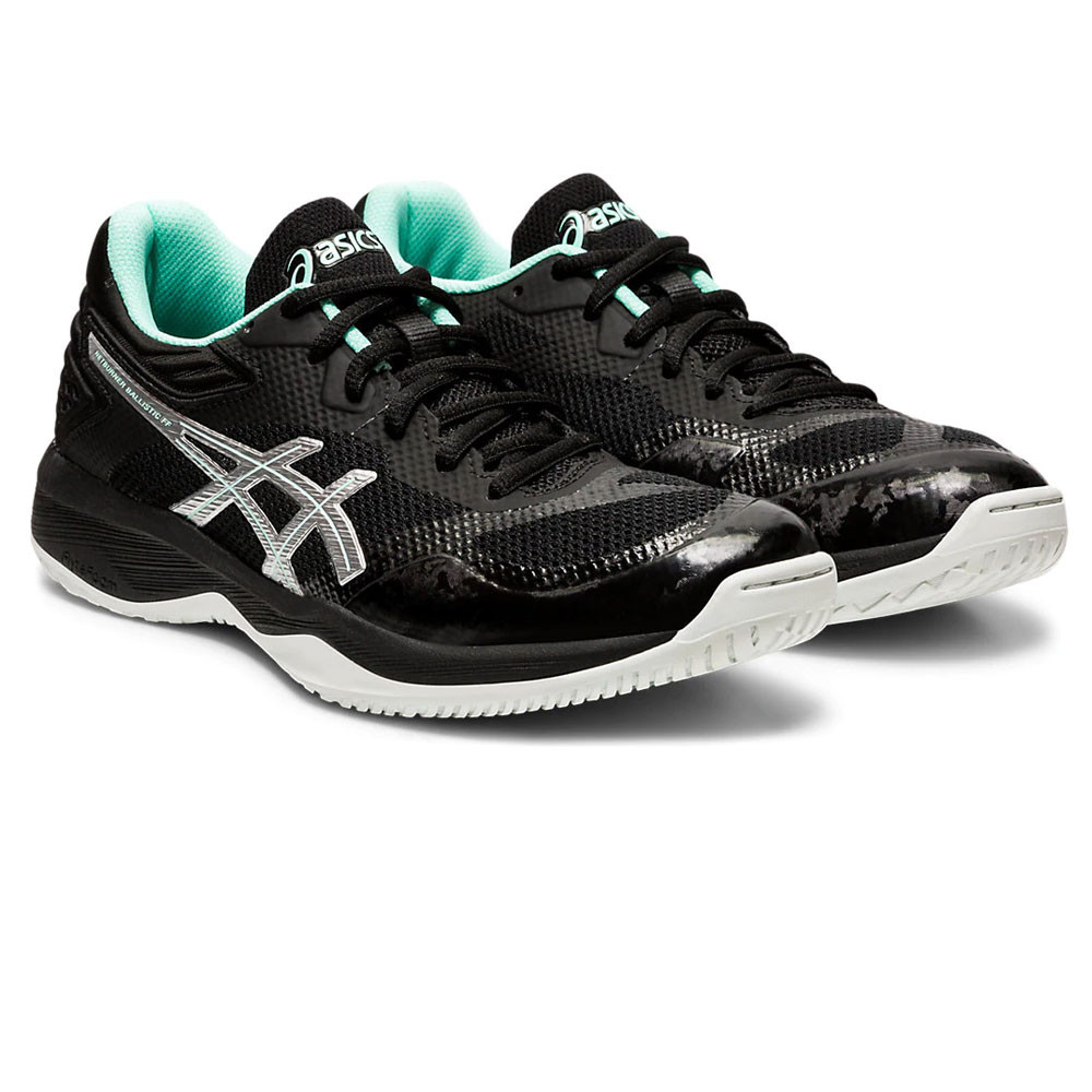 Asics Netburner Ballistic FF - Zwart / Pure Silver - Squash-/racquetballschoen