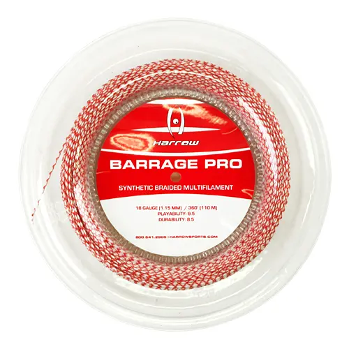 Harrow Barrage Pro - Rouge - Bobine Cordage de Squash 110m