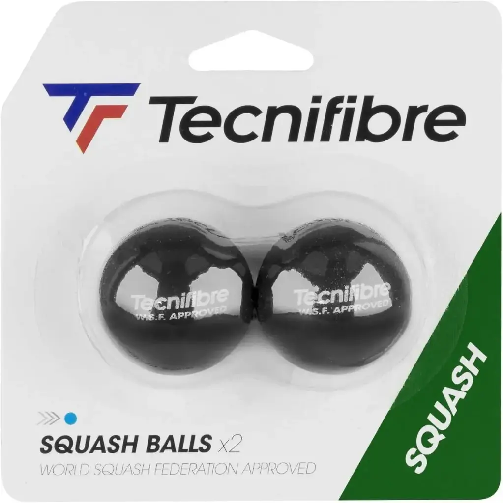 Tecnifibre Point Bleu - Set van 2 squashballen