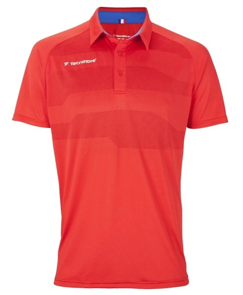 Tecnifibre F3 Ventstripe-polo - Rood