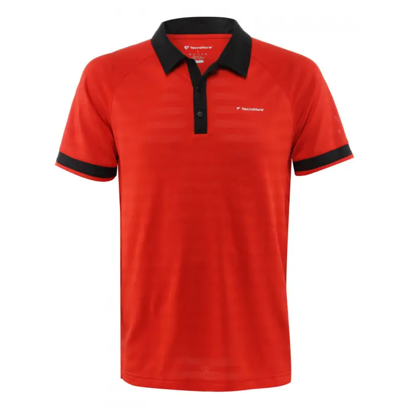 Tecnifibre F3 X-Cool-polo - Rood / Zwart