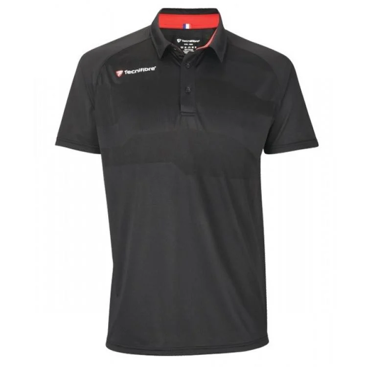 Tecnifibre F3 Ventstripe-polo - Zwart