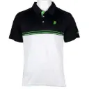 Prince Stripe Polo - Wit / Zwart / Groen
