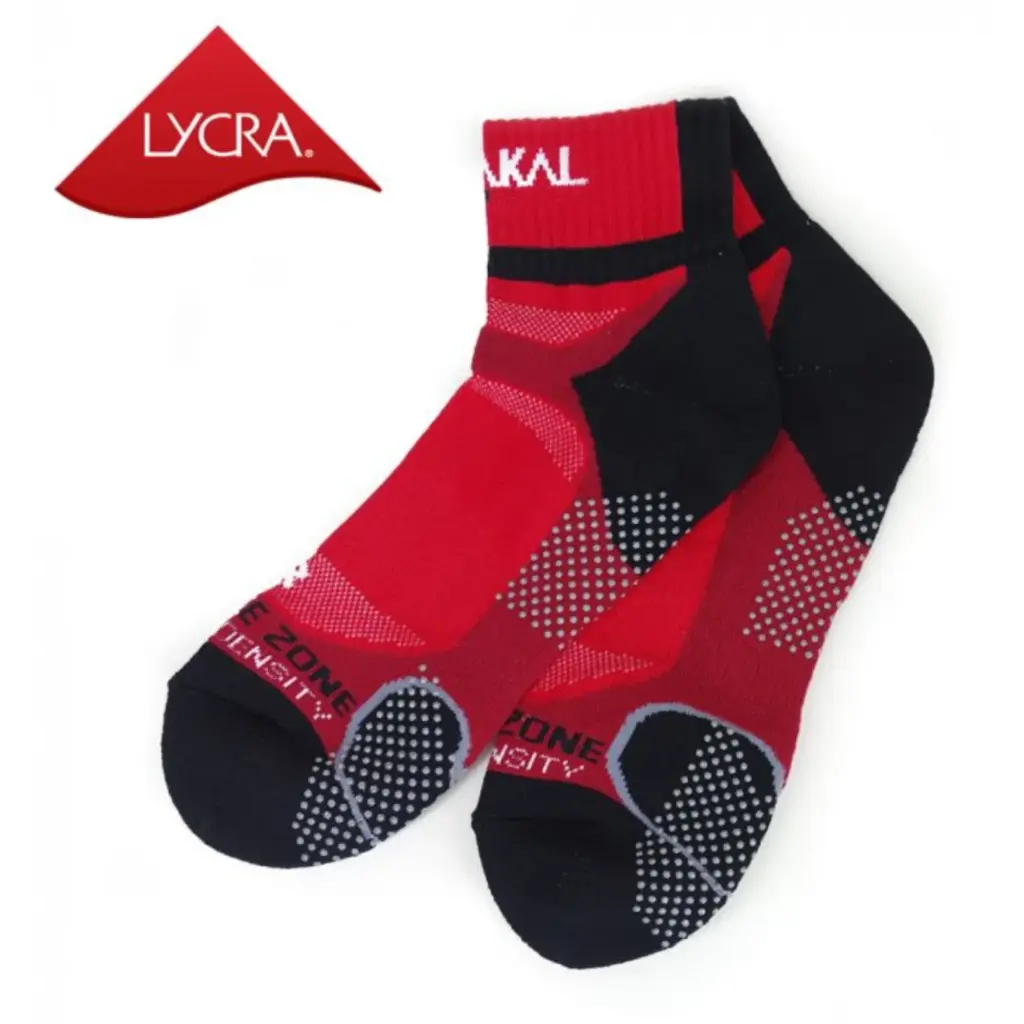 Karakal X4 Ankle - Rojo / Negro - 1 par de calcetines