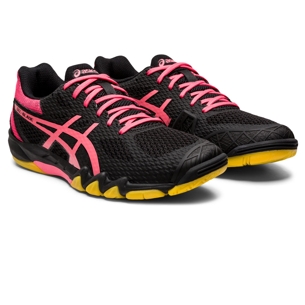 Asics Gel Blade 7 - Zwart / Roze Cameo - Squash-/racquetballschoen (39)