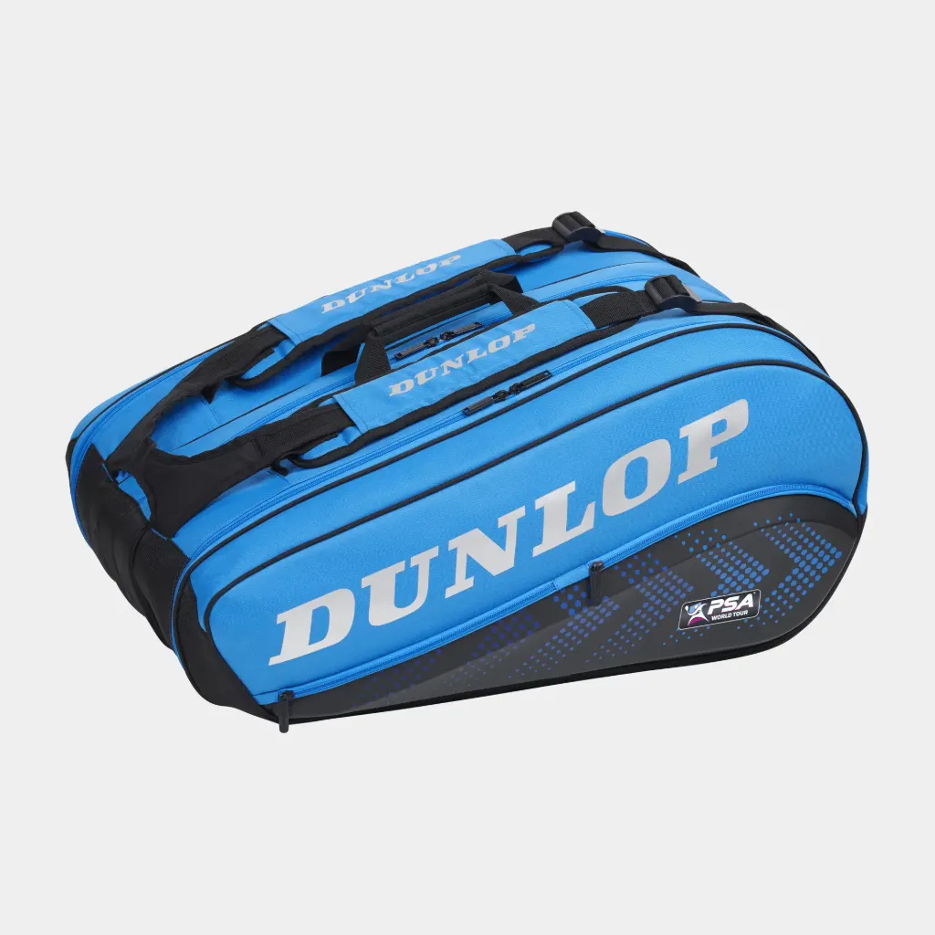 Raquetas Dunlop FX PSA 12 - Negro / Azul - Bolsa de squash