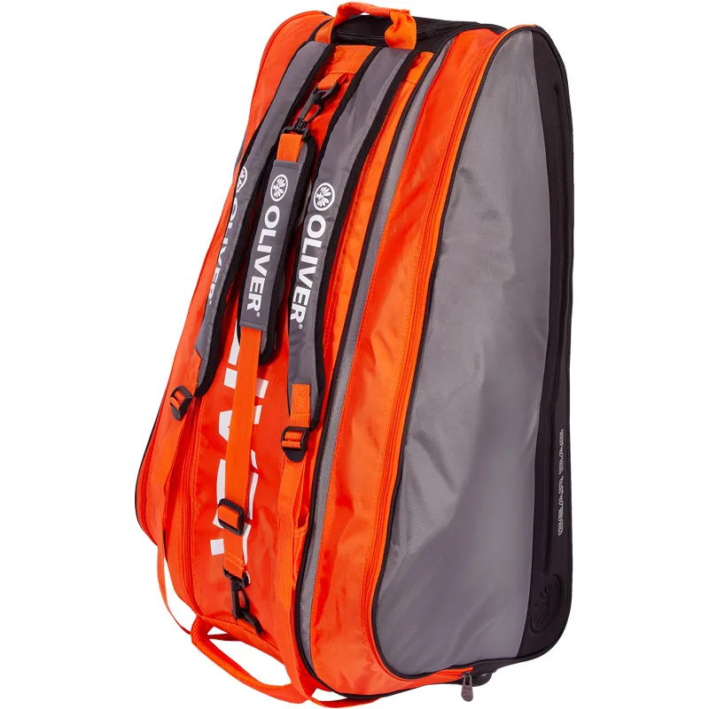 Oliver Gearbag 12 Raquetas - Plata / Naranja - Bolsa de squash