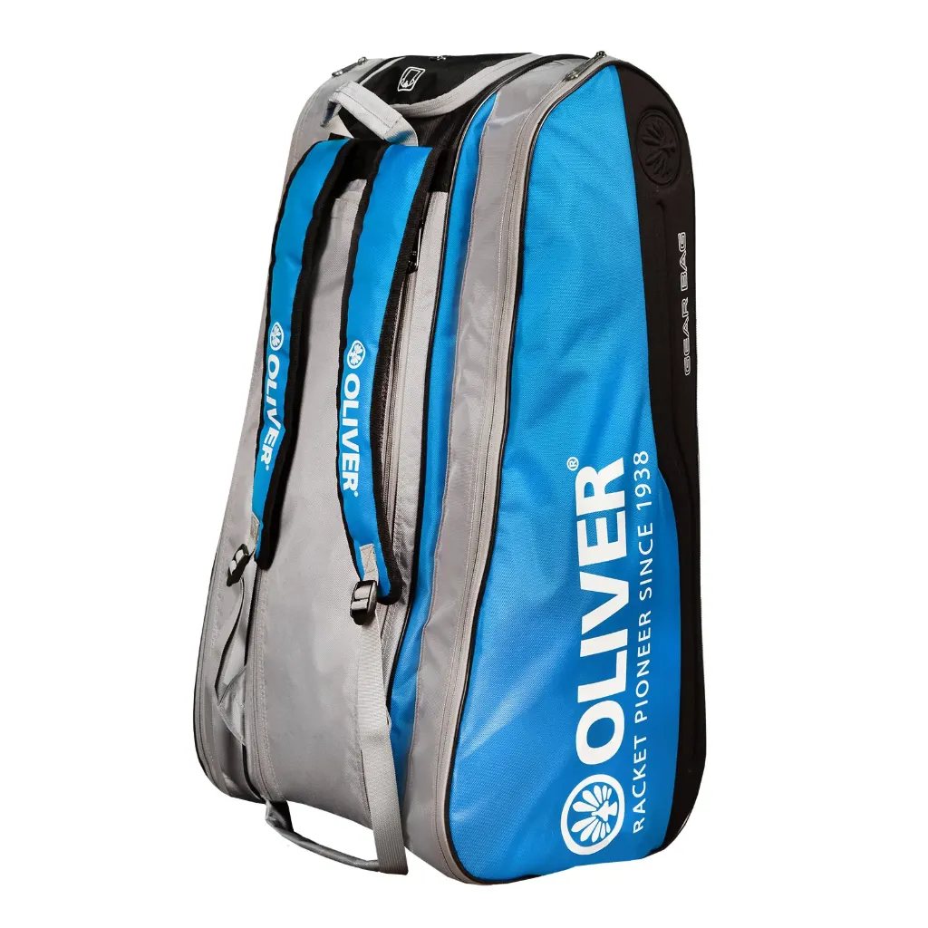 Oliver Gearbag Extend 12 raquetas - Azul / Plata - Bolsa de squash