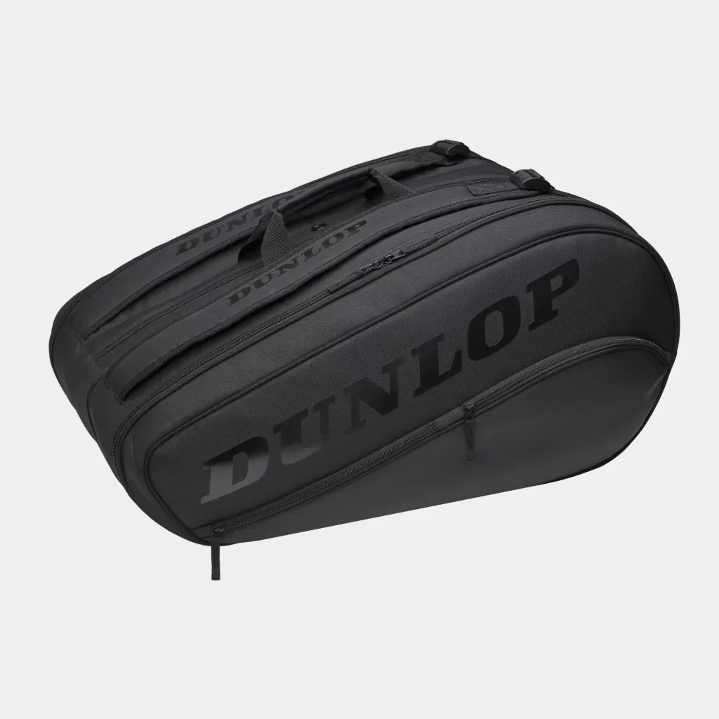 Dunlop Team 12 Raquetas - Negro - Bolsa de squash