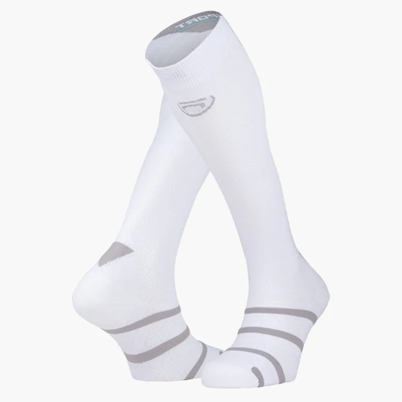 BV Sport – Weiß / Grau – Kompressionssocken