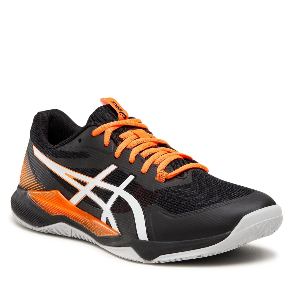 Asics Gel Tactic - Negro / Naranja chillón - Zapatillas de squash / racquetball