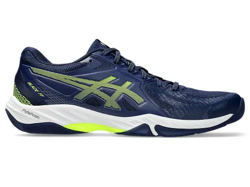 Asics Blade FF - Blue Expanse / Safety Yellow - Squash / Racquetball Shoe