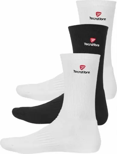 TECNIFIBRE CHAUSSETTE - NOIR / BLANC - 3 PAIRES
