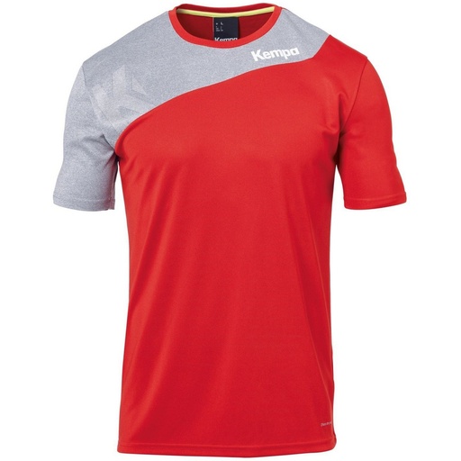 T-Shirt Kempa Core 2.0 - Rouge / Gris 